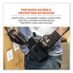 Squids 5542 Phone Style Scanner Holster with Belt Loop, Large, 1 Compartment, 3.75 x 1.25 x 6.5, Polyester, Gray