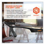 Skullerz Skoll Safety Glasses, Black Nylon Impact Frame, Anti-Fog, Indoor/Outdoor Polycarbonate Lens