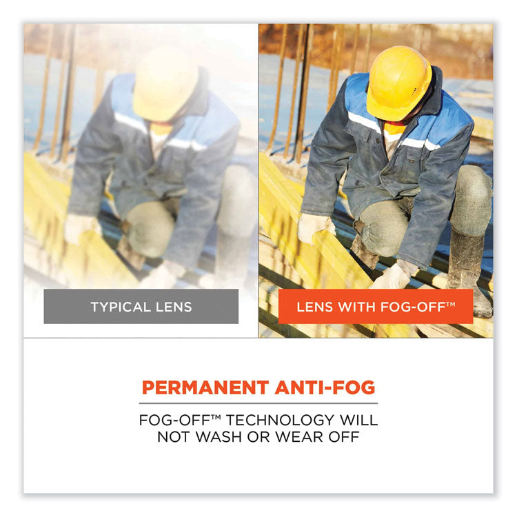 Skullerz Odin Safety Glasses, Kryptek Typhon Nylon Impact Frame, Anti-Fog Clear Polycarbonate Lens