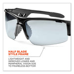 Skullerz Dagr Safety Glasses, Black Nylon Impact Frame, AntiFog Indoor/Outdoor Polycarbonate Lens