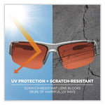 Skullerz Dagr Safety Glasses, Matte Gray Nylon Impact Frame, Polarized Copper Polycarbonate Lens