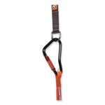 Squids 3149 Tool Lanyard with XL + Swivel Carabiners, 80 lb Max Work Capacity, 76" Long, Orange/Black