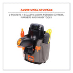 Squids 5543 Handheld Barcode Scanner Mount Holder with Fastener Straps, 2 Compartments, 3.5 x 2.5 x 7.3, Gray
