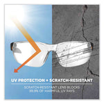 Skullerz Vali Frameless Safety Glasses, Black Nylon Impact Frame, Anti-Fog Clear Polycarbonate Lens