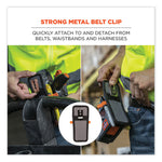 Squids 5541 Handheld Barcode Scanner Holster with Belt Clip, 2 Compartments, 2.75 x 3.5 x 7.3, Polyester,Gray