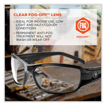 Skullerz Thor Safety Glasses, Black Nylon Impact Frame, Anti-Fog Clear Polycarbonate Lens