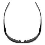 Skullerz Saga Frameless Safety Glasses, Matte Black Nylon Impact Frame, Smoke Polycarbonate Lens