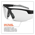 Skullerz Skoll Safety Glasses, Matte Black Nylon Impact Frame, Indoor/Outdoor Polycarbonate Lens