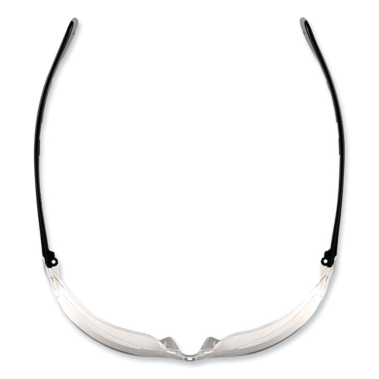 Skullerz Vali Frameless Safety Glasses, Black Nylon Impact Frame, Anti-Fog Clear Polycarbonate Lens
