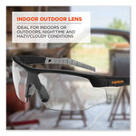 Skullerz Skoll Safety Glasses, Matte Black Nylon Impact Frame, Indoor/Outdoor Polycarbonate Lens