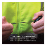 Squids 3001 Retractable Tool Lanyard with Choking-Loop Tool Tether + Carabiner Anchor, 2 lb Max Working Capacity, 48" Long