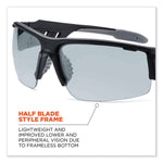 Skullerz Dagr Safety Glasses, Black Nylon Impact Frame, AntiFog Indoor/Outdoor Polycarbonate Lens