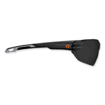 Skullerz Vali Frameless Safety Glasses, Black Nylon Impact Frame, Anti-Fog Smoke, Polycarbonate Lens