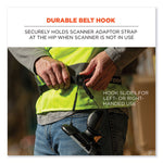 Squids 3135 Barcode Scanner Belt with Hook + Adaptor Strap, Large: 48" to 80" Long, Black