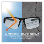 Skullerz Dagr Safety Glasses, Black Nylon Impact Frame, AntiFog Indoor/Outdoor Polycarbonate Lens
