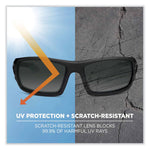 Skullerz Odin Safety Glasses, Matte Black Nylon Impact Frame, Polarized Smoke Polycarbonate Lens