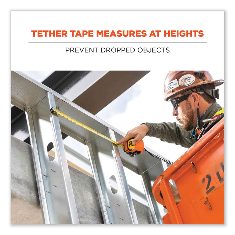 Squids 3770 Belt Clip Tape Measure Holder, Large, 3.62 x 7.25 x 2.5, Polyester, Orange