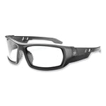 Skullerz Odin Safety Glasses, Matte Black Nylon Impact Frame, Anti-Fog Clear Polycarbonate Lens