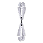 Squids 3420 Dual Clip Swivel Glove Clip Holder, 1 x 0.6 x 5.5, Acetal Copolymer, Granite, 100/Pack
