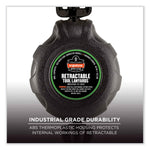 Squids 3000 Retractable Tool Lanyard with Carabiner Anchor, 1 lb Working Capacity, 48" Long, Black