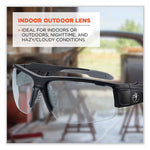 Skullerz Dagr Safety Glasses, Matte Black Nylon Impact Frame, Indoor/Outdoor Polycarbonate Lens