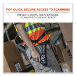 Squids 3135 Barcode Scanner Belt with Hook + Adaptor Strap, Large: 48" to 80" Long, Black