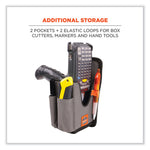 Squids 5541 Handheld Barcode Scanner Holster with Belt Clip, Large, 2 Compartments, 2.75 x 3.5 x 8, Polyester,Gray