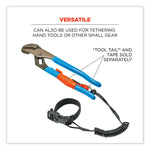 Squids 3157 Coiled Lanyard with Buckle, 2 lb Max Working Capacity, 12" to 48" Long, Black