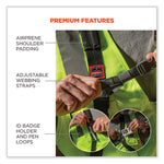 Squids 3138 Padded Barcode Scanner Lanyard Harness, 33" Arm Strap s,18.5" Lanyard ,Black/Orange/Gray