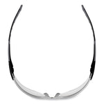 Skullerz Saga Frameless Safety Glasses, Matte Black Nylon Impact Frame, Clear Polycarbonate Lens