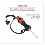 Squids 3158 Coiled Lanyard with Clamp, 2 lb Max Working Capacity, 12" to 48" Long, Lime