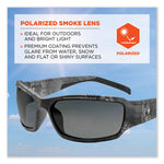 Skullerz Thor Safety Glasses, Kryptek Tyhpon Nylon Impact Frame, Polarized Smoke Polycarb Lens