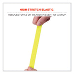 Squids 3155 Elastic Lanyard with Clamp, 2 lb Max Working Capacity, 18" to 48" Long, Lime