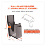 Squids 5540 Handheld Barcode Scanner Holster with Belt Loop, Small, 2.75 x 3.5 x 7.3, Polyester, Gray
