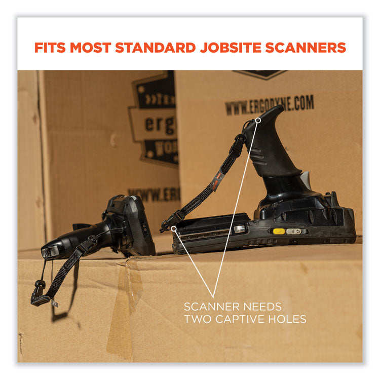 Squids 3135 Barcode Scanner Belt with Hook + Adaptor Strap, Large: 48" to 80" Long, Black
