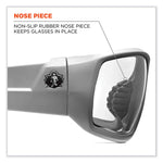 Skullerz Odin Safety Glasses, Matte Gray Nylon Impact Frame, Indoor/Outdoor Polycarbonate Lens
