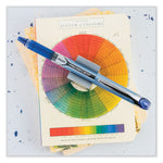Precise Grip Rollerball Pen, Stick, Extra-Fine 0.5 mm, Blue Ink, Blue Barrel