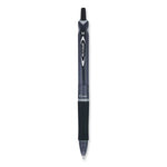 Acroball Colors Advanced Ink Hybrid Gel Pen, Retractable, Medium 1 mm, Black Ink, Smoke/Black Barrel