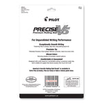 Precise V5 Rollerball Pen, Stick, Fine 0.5 mm, Assorted Ink and Barrel Colors, Dozen