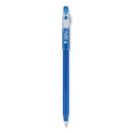 FriXion ColorSticks Erasable Gel Pen, Stick, Fine 0.7 mm, Blue Ink, Blue Barrel, Dozen