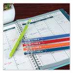 FriXion ColorSticks Erasable Gel Pen, Stick, Fine 0.7 mm, Blue Ink, Blue Barrel, Dozen