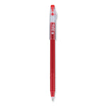 FriXion ColorSticks Erasable Gel Pen, Stick, Fine 0.7 mm, Red Ink, Red Barrel, Dozen
