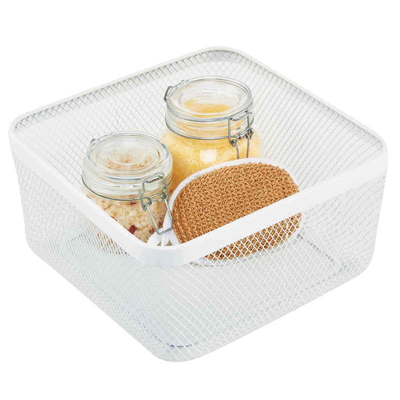 mDesign Steel Organizer, Matte White (25952)