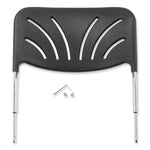Backrest for NPS 6600 Series Elephant Z-Stools, 16.25 x 4.5 x 19, Plastic/Steel, Black