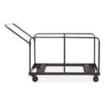 Folding Table Dolly For Round and Rectangular Tables, 660 lb Capacity, 31.25 x 27.75 x 47.5, Brown