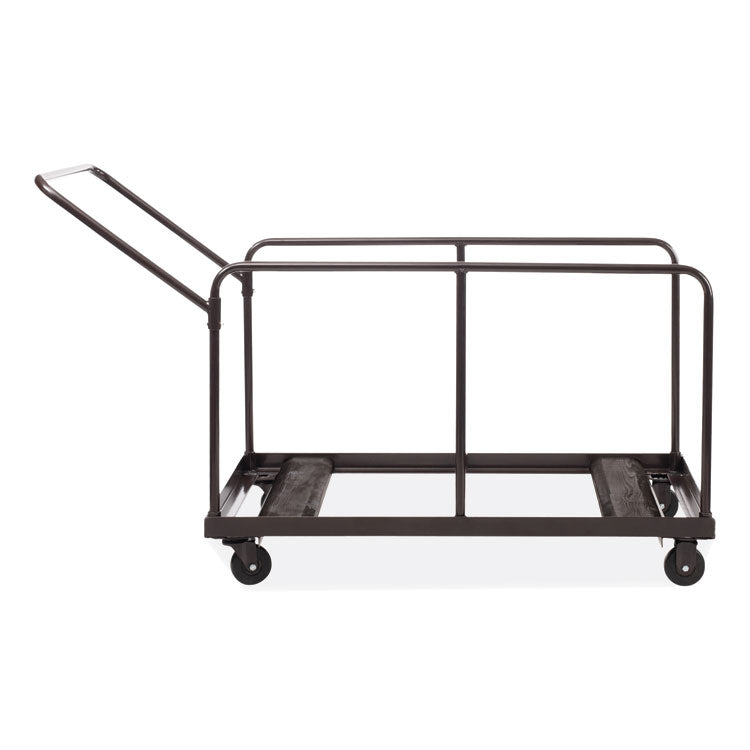 Folding Table Dolly For Round and Rectangular Tables, 660 lb Capacity, 31.25 x 27.75 x 47.5, Brown