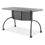 Teacher's WorkPod Desk, 48" x 24" x 30", Charcoal Slate