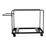 Folding Table Dolly for Round Tables, 660 lb Capacity, 40.5 x 28 x 61.5, Brown
