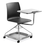 CoGo Mobile Tablet Chair, Supports Up to 440 lb, 18.75" Seat Height, Black Seat, Black Back, Chrome Frame