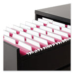 Colored Hanging File Folders with ProTab Kit, Letter Size, 1/3-Cut, Red